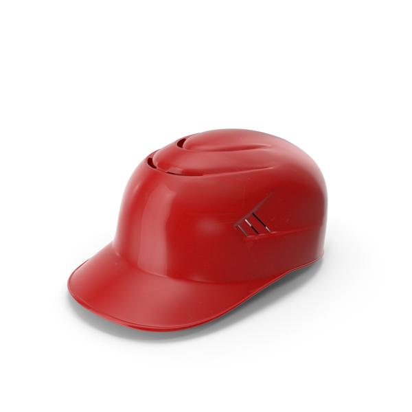 Baseball Catchers Helmet with Padding Red PNG & PSD Images