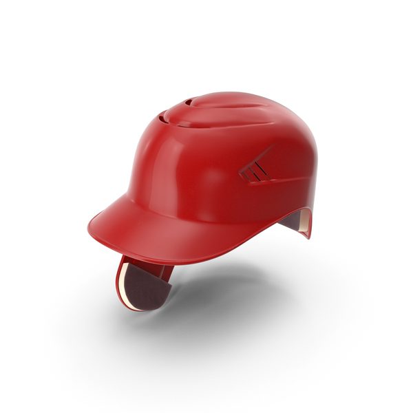 Baseball Helmet C Flap Red PNG & PSD Images