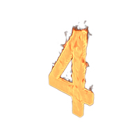 Fire Number Four PNG & PSD Images