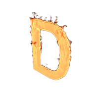 Fire Letter D PNG & PSD Images