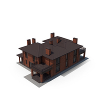 Villa Contemporary Brick House PNG & PSD Images