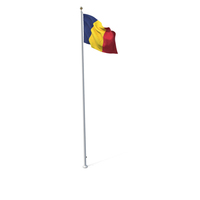 Flag On Pole Chad PNG & PSD Images