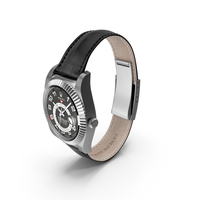 Rolex Sky-Dweller White Gold Leather Strap PNG & PSD Images