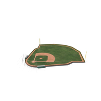 Baseball Field with Brick Wall with Ivy PNG & PSD Images
