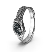 Rolex Datejust 36 Steel and White Gold Black Dial PNG & PSD Images