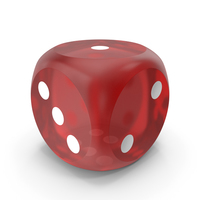 Red Dice Beveled Transparent PNG & PSD Images