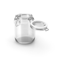 Glass Jar with Open Lid PNG & PSD Images