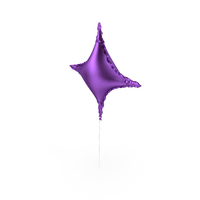 Purple Star Shape Foil Balloon PNG & PSD Images