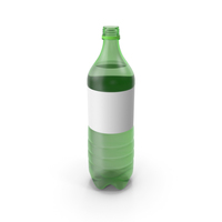 Green Plastic Bottle No Cap PNG & PSD Images