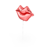 Red Lip Balloon PNG & PSD Images