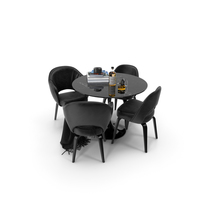 Knoll Saarinen Round Dining Table PNG & PSD Images