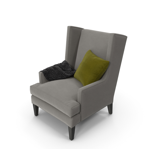 Luxe High Wing Back Chair PNG & PSD Images