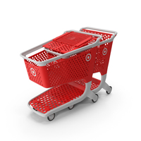 Plastic Shopping Carts Row of 2 PNG & PSD Images