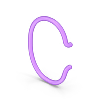 Neon Letter C PNG & PSD Images