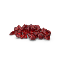 Small Ruby Diamonds pile PNG & PSD Images