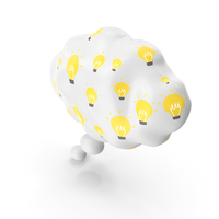 Thought Bubble with Ideas PNG & PSD Images