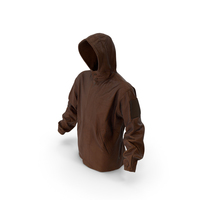 Military Brown Jacket Hood PNG & PSD Images