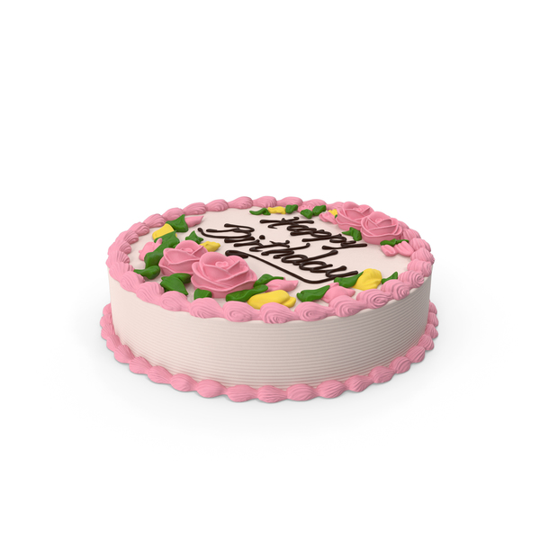 香草生日蛋糕PNG和PSD图像