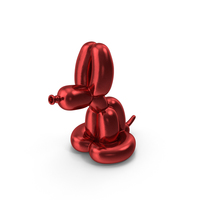 Red Balloon Rabbit PNG & PSD Images