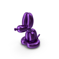 Violet Balloon Rabbit PNG & PSD Images
