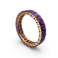 Gold Ring with Amethyst PNG & PSD Images