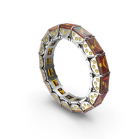 Silver Ring with Amber PNG & PSD Images