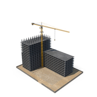 Construction Site With Crane PNG & PSD Images