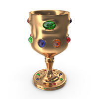 Goblet with Mixed Gems PNG & PSD Images