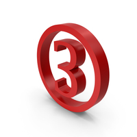 Number Circle 3 PNG & PSD Images