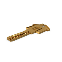 Key House Gold PNG & PSD Images