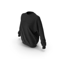 Women's Sweater Black PNG & PSD Images