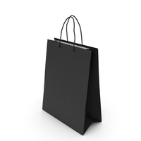 Black Shopping Bag PNG & PSD Images