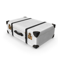 Retro Suitcase White PNG & PSD Images