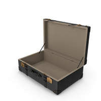 Retro Suitcase Black PNG & PSD Images