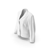 Women Blazer  White PNG & PSD Images