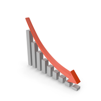 Financial Market Decline Chart PNG & PSD Images