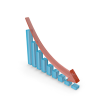 Financial Market Decline Chart PNG & PSD Images