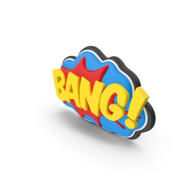 Superhero Comic Text Bubble BANG! PNG Images &amp; PSDs for Download 