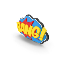Superhero Comic Text Bubble BANG! PNG & PSD Images