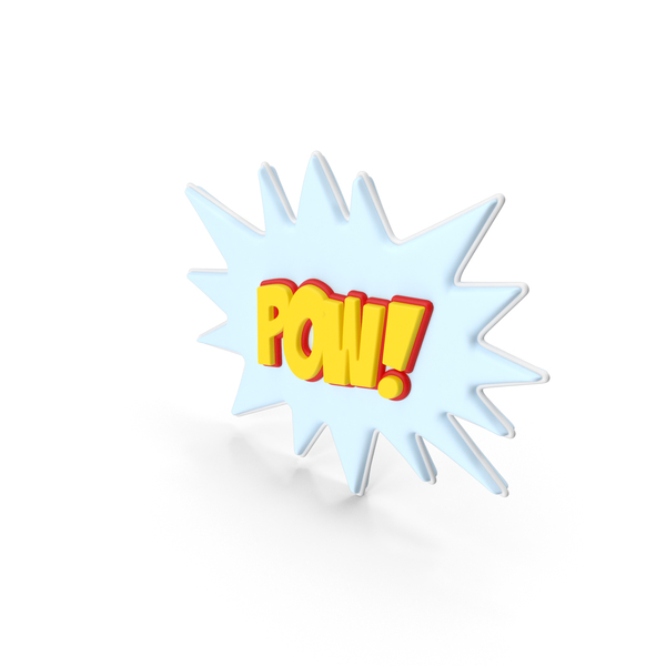 Stand Up Superhero Retro POW Comic PNG & PSD Images