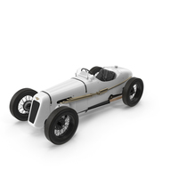1930 Austin Seven Special Monoposto White PNG & PSD Images