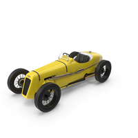 1930 Austin Seven Special Monoposto Yellow PNG & PSD Images