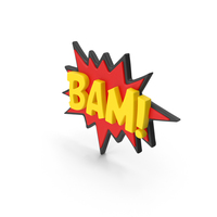 Stand Up Superhero Retro BAM Comic PNG & PSD Images