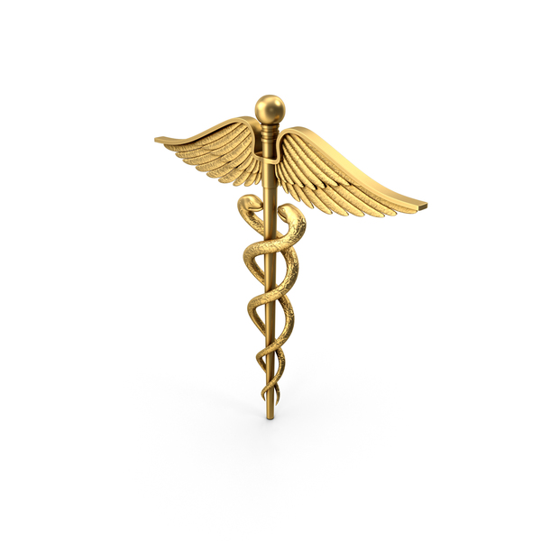 Caduceus Gold PNG & PSD Images