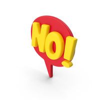 Speech Bubble NO! PNG & PSD Images