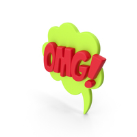 Speech Bubble OMG! PNG & PSD Images