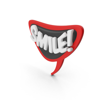 Speech Bubble SMILE! PNG & PSD Images
