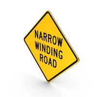 Narrow Winding Road Hawaii Sign PNG & PSD Images