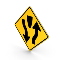 Divided Highways Sign PNG & PSD Images