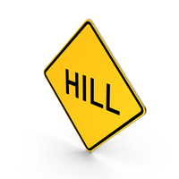 Hill Road Sign PNG & PSD Images